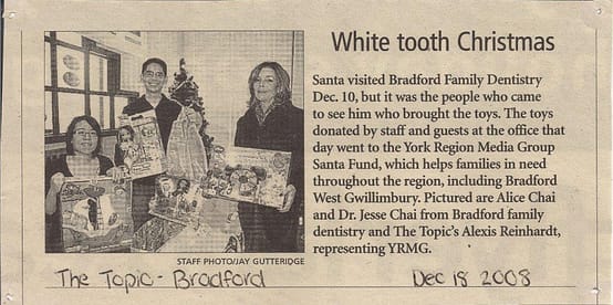 Dentist Bradford Santa White Tooth Christmas | photo: The Topic