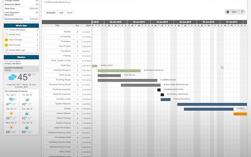 Client Portal Schedule