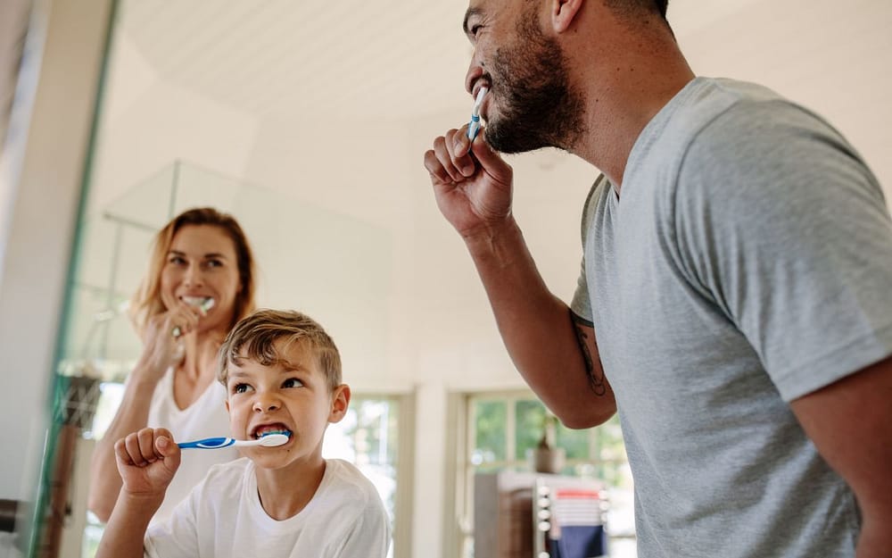make-brushing-a-family-affair-getting-kids-to-brush-their-teeth