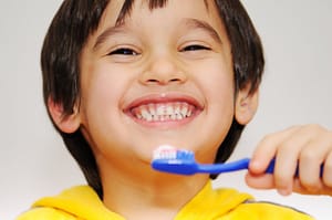 Bradford Family Dentistry kid brushing teeth