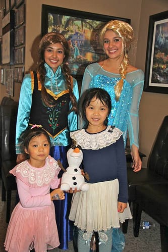 Bradford Family Dentistry Frozen cast members with some friends