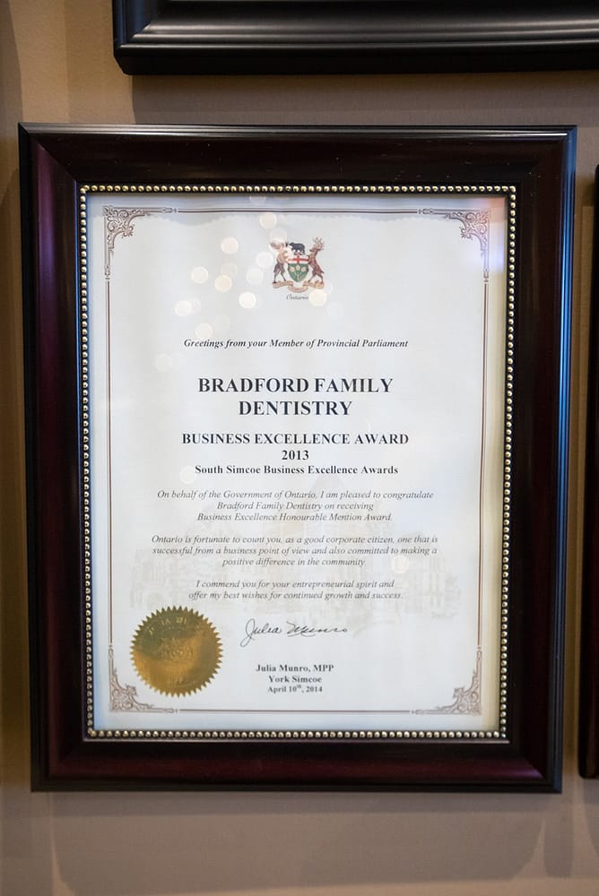 2013 Business Excellence Award - Bradford Board of Trade 